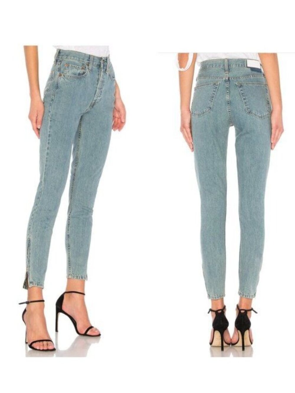 RE/DONE Originals High Rise Ankle Zip in 90's - 25